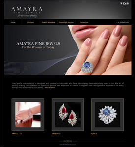 Screenshot of Website - Amayra