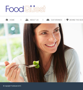 Screenshot of Website - Food Quest Pvt Ltd