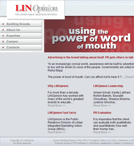 Screenshot of Website Linopinion (old)